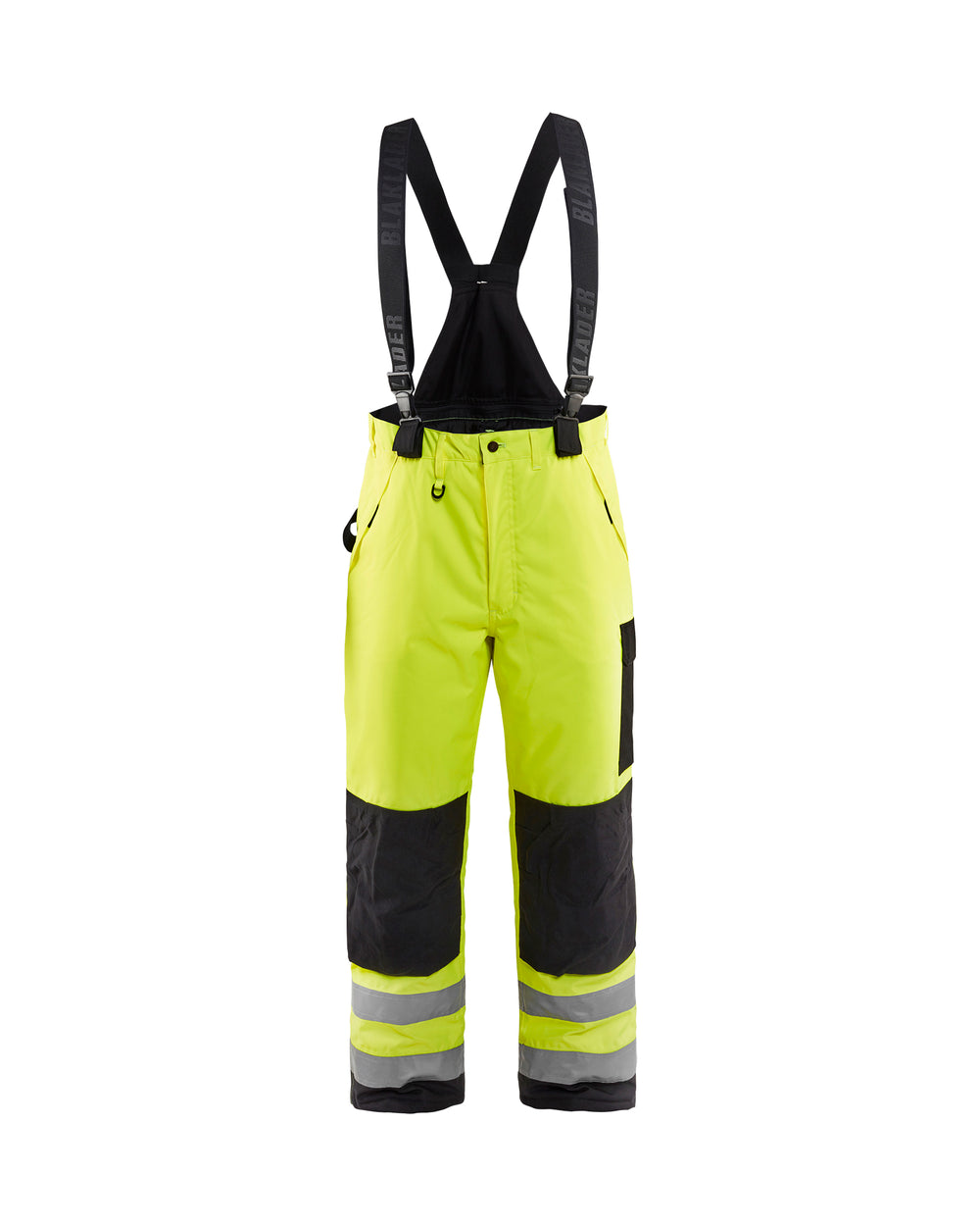 Hi-Vis Lined Shell pants - Yellow Hi-viz/Black