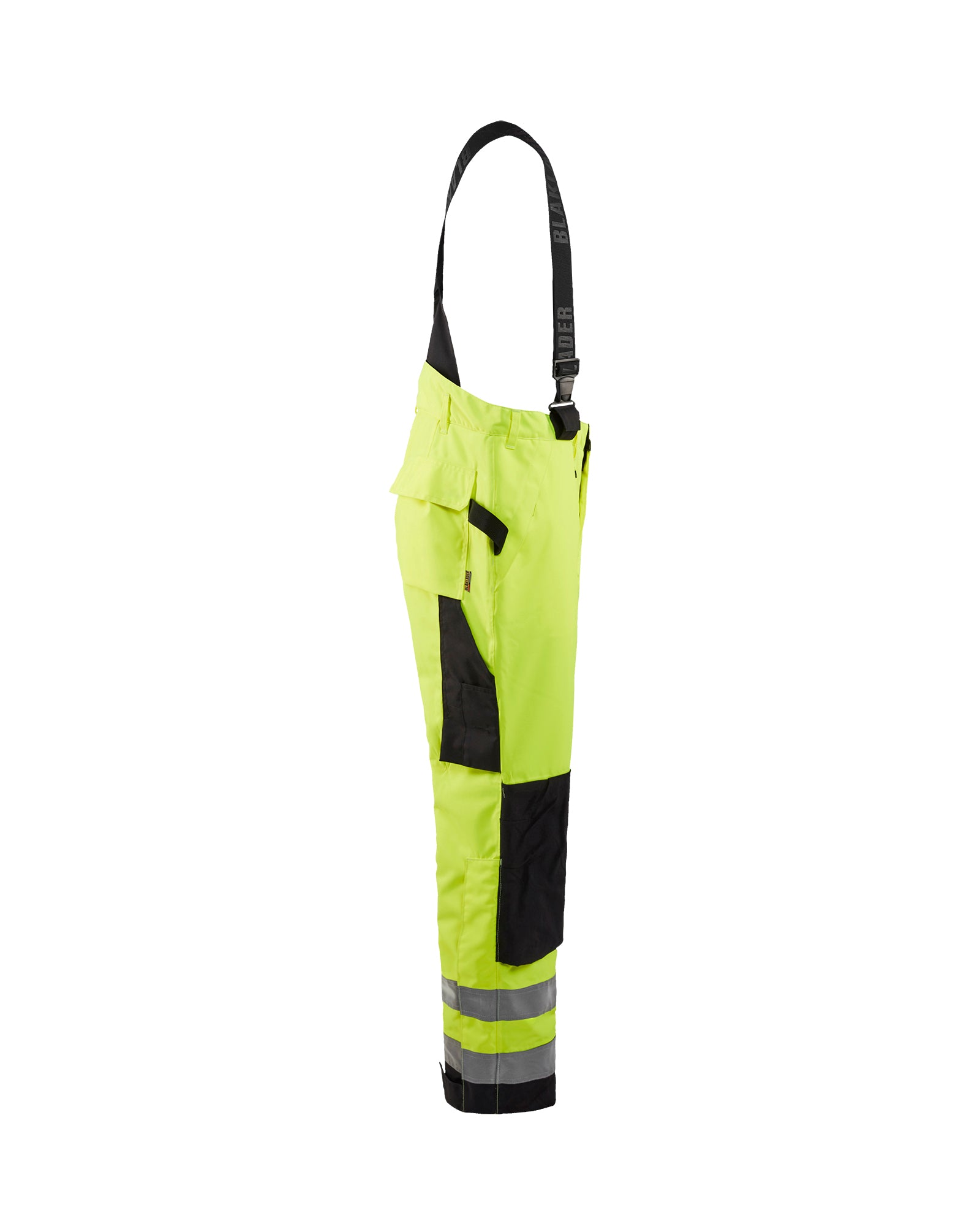 Hi-Vis Lined Shell pants - Yellow Hi-viz/Black