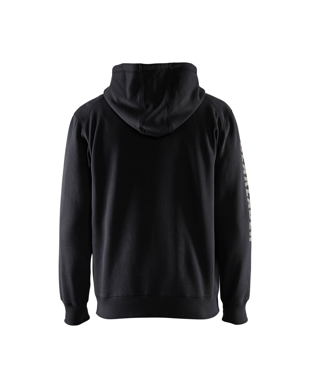 Branded Hooded Zip-up Sweatshirt - Black