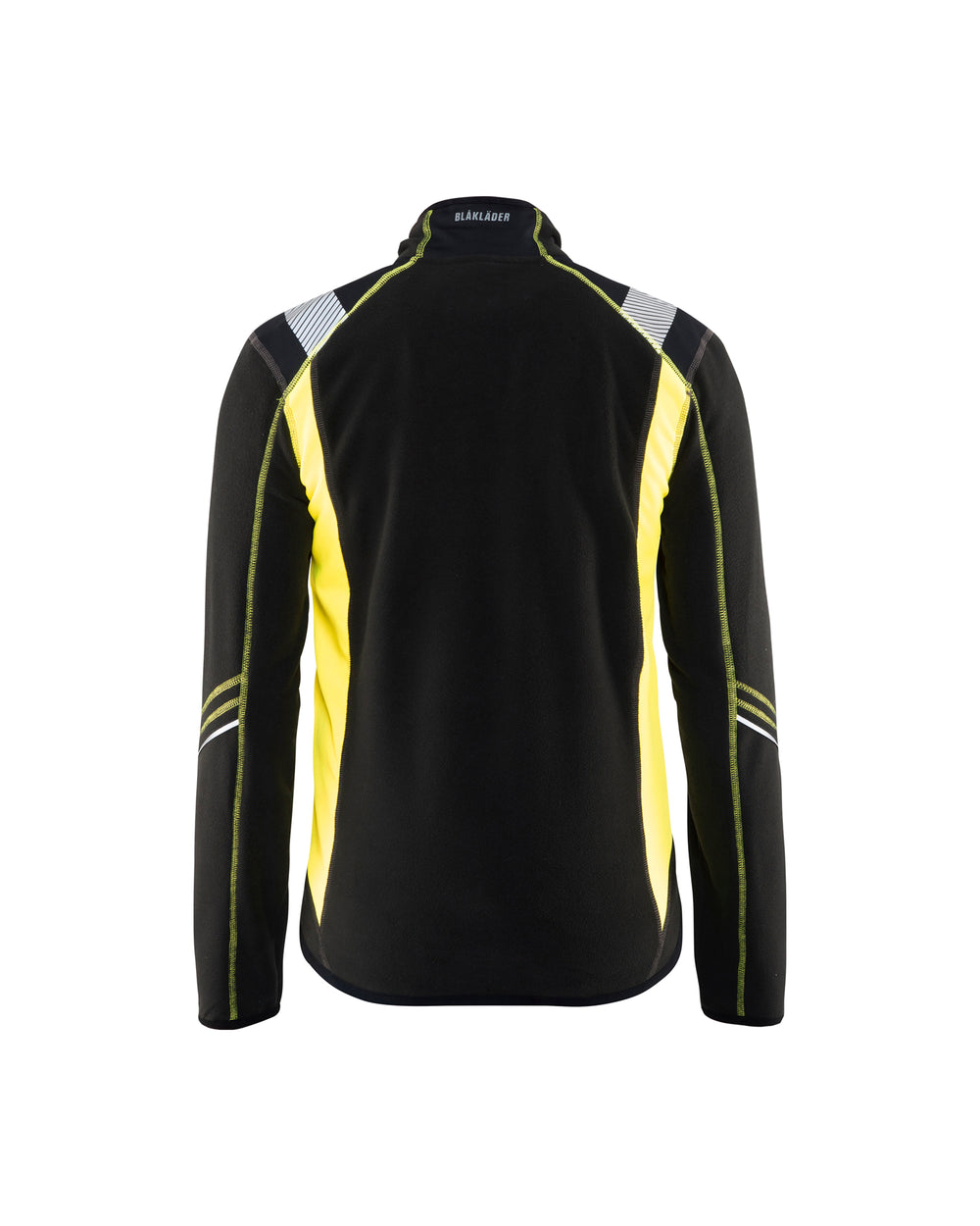 Micro fleece jacket - Black/Yellow Hi-viz