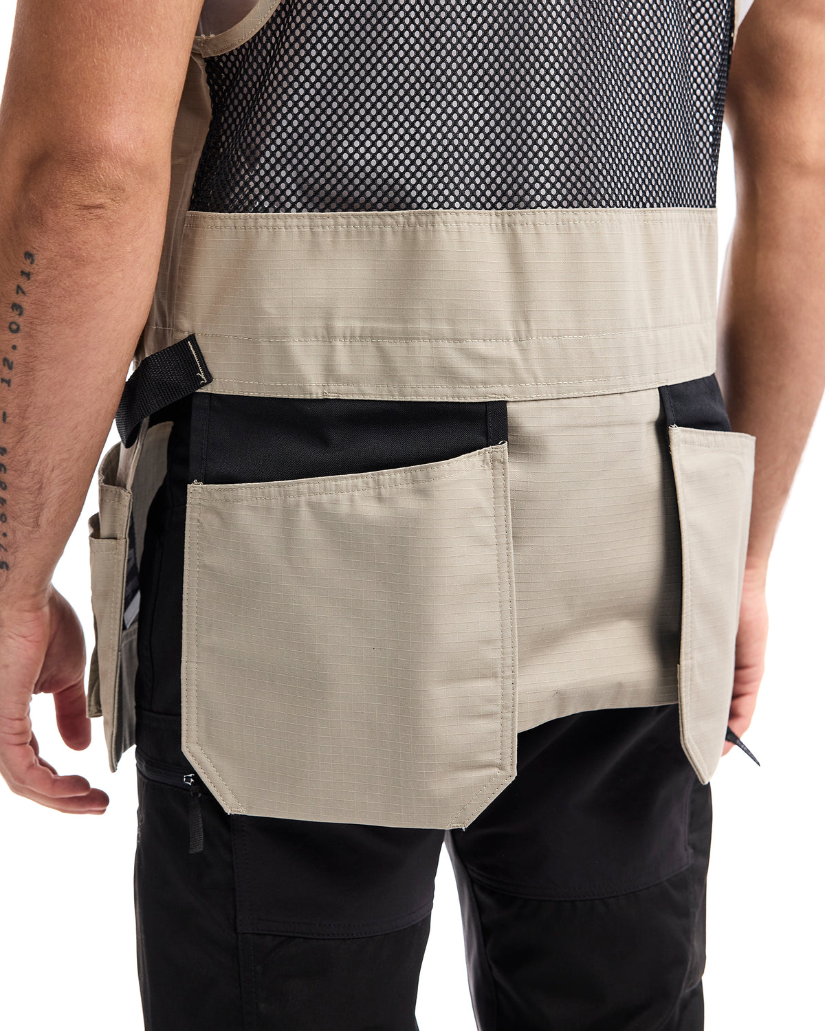 Ripstop Kangaroo Mesh Vest - Stone