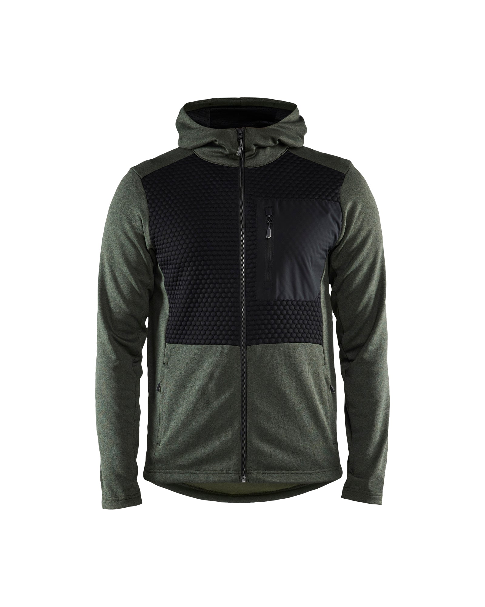 Tech Jacket - With hood - Autumn green/Black