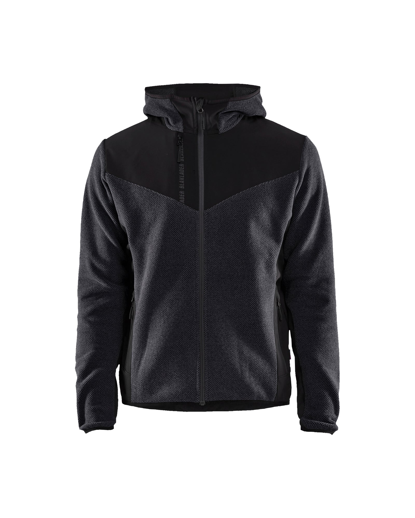 Knitted Fleece Jacket - Dark grey/Black
