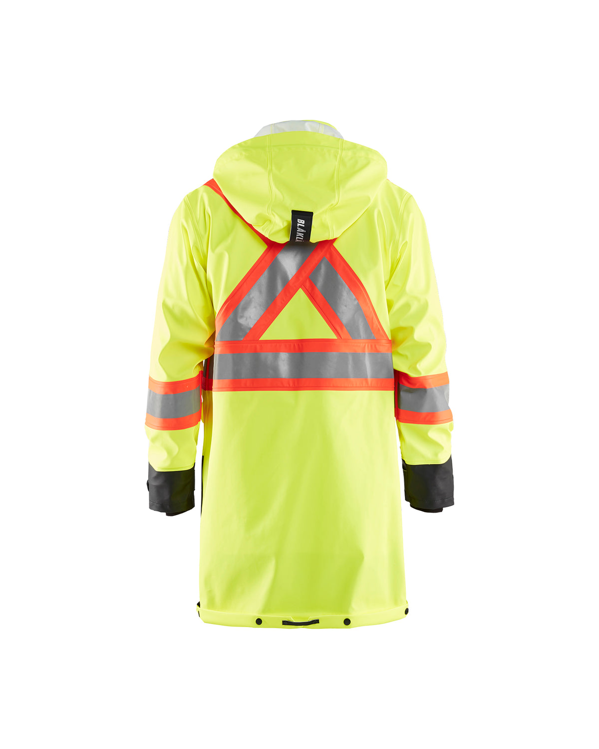 Hi-vis rain Coat - Yellow Hi-viz/Black
