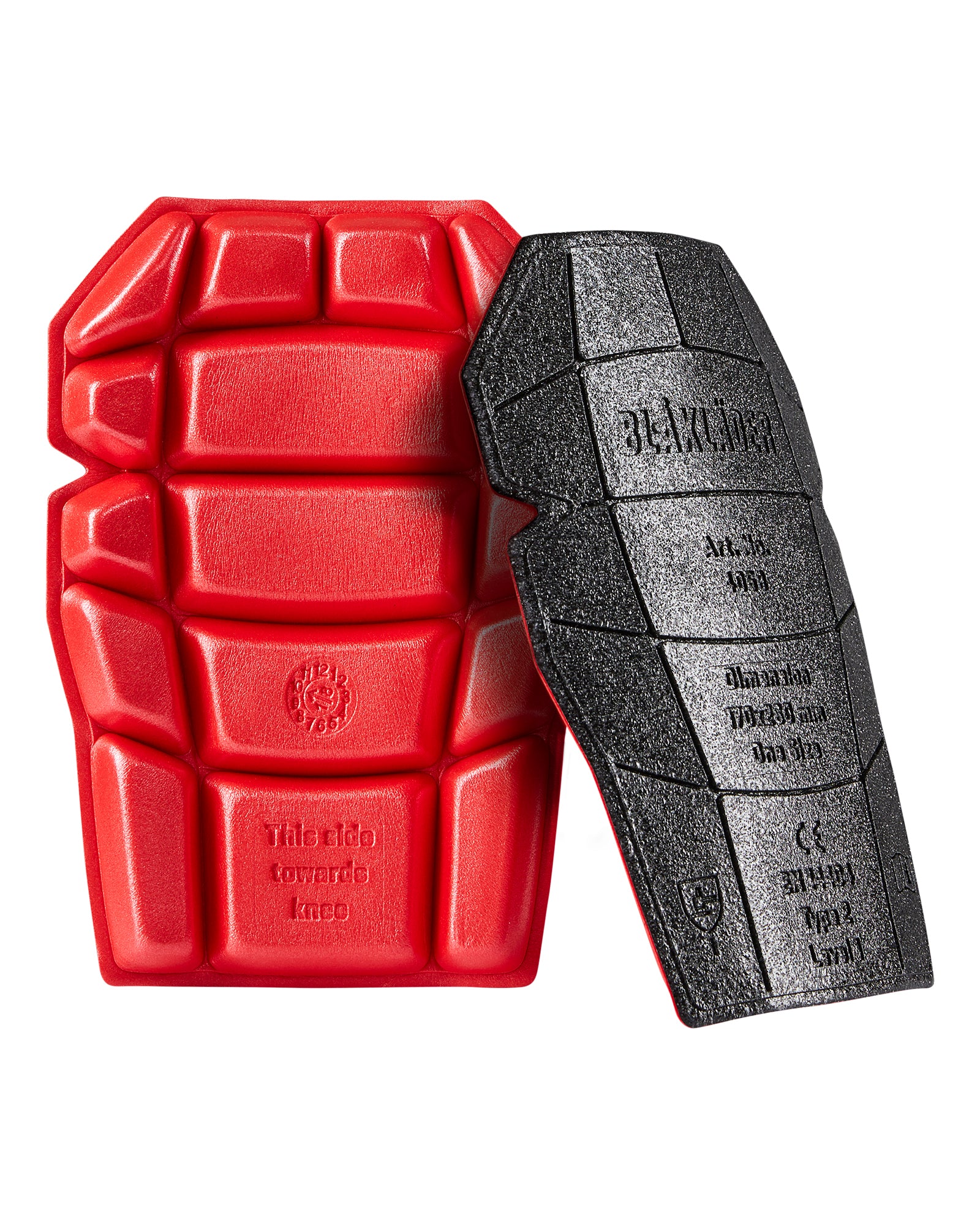 Wide Reinforced Kneepads - Black/Red