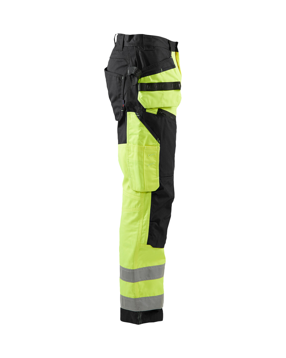 HI-VIS X1600 WORK PANTS - Yellow Hi-viz/Black