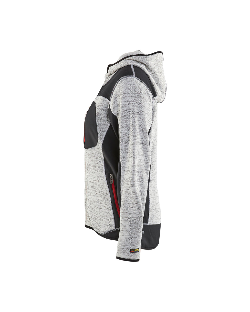 Women's Knitted Jacket - Grey melange/Black