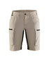 Women's Service Shorts With Stretch - Stone/Black