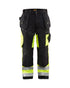 HI-VIS X1600 WORK PANTS - Black/Yellow Hi-viz