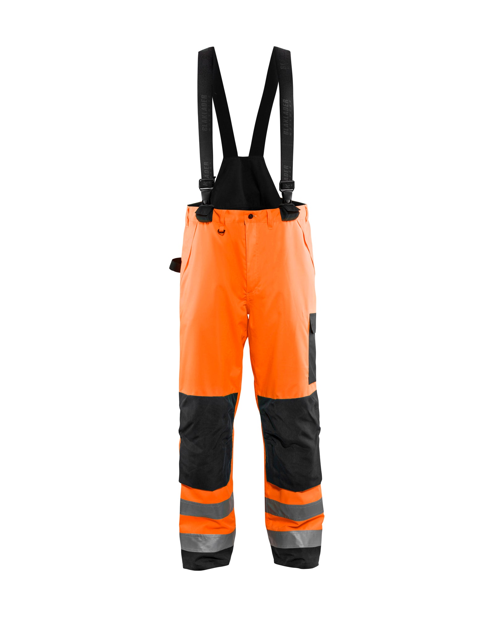 HI-VIS SHELL PANTS - Orange Hi-viz/Black