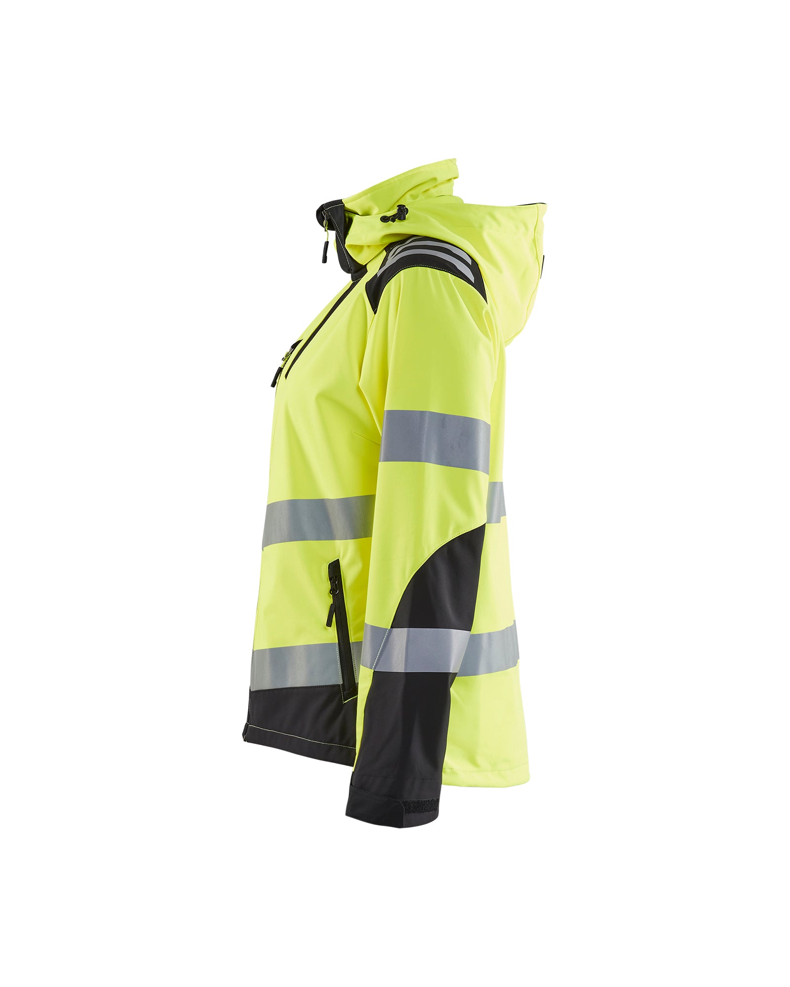 Women's Hi-Vis Softshell - Yellow Hi-viz/Black