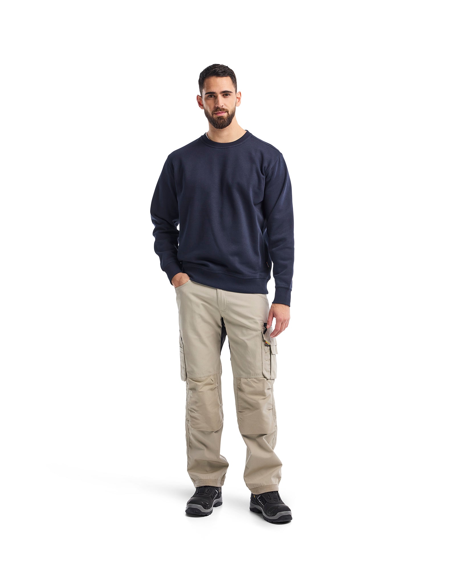 Crew Neck Sweatshirt - Dark navy blue