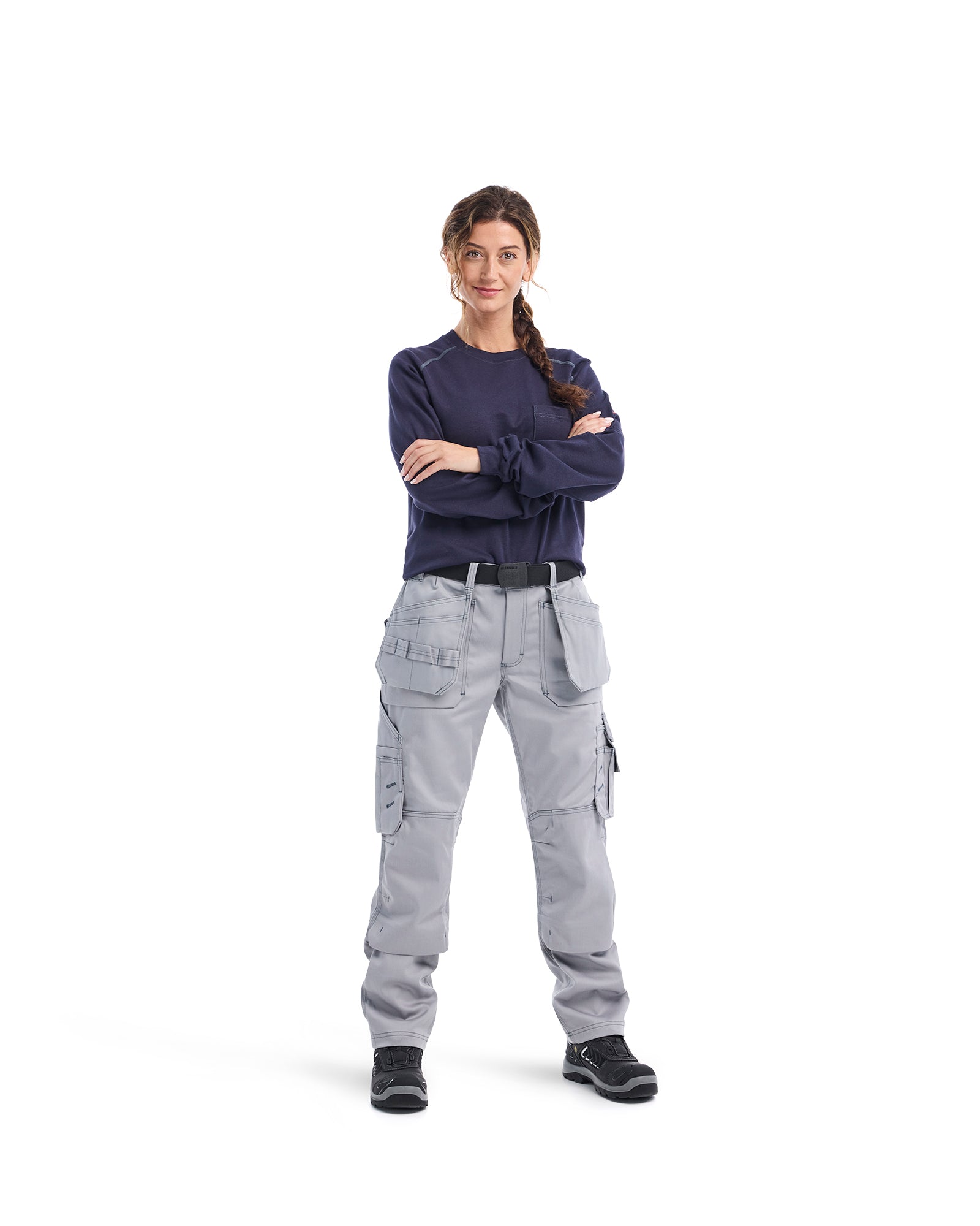 Women's FR Pant With Utility Pockets - Light grey