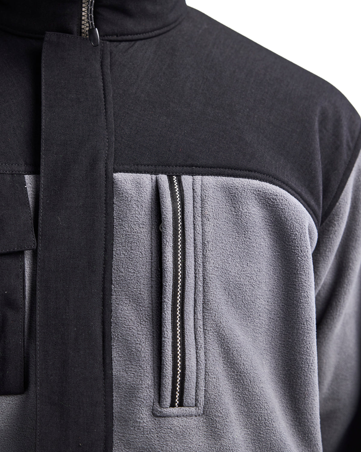 Two Fisted Fleece Jacket - Grey/Black