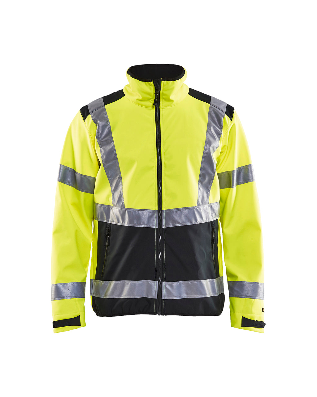 Hi-Vis Softshell Jacket - Yellow Hi-viz/Black
