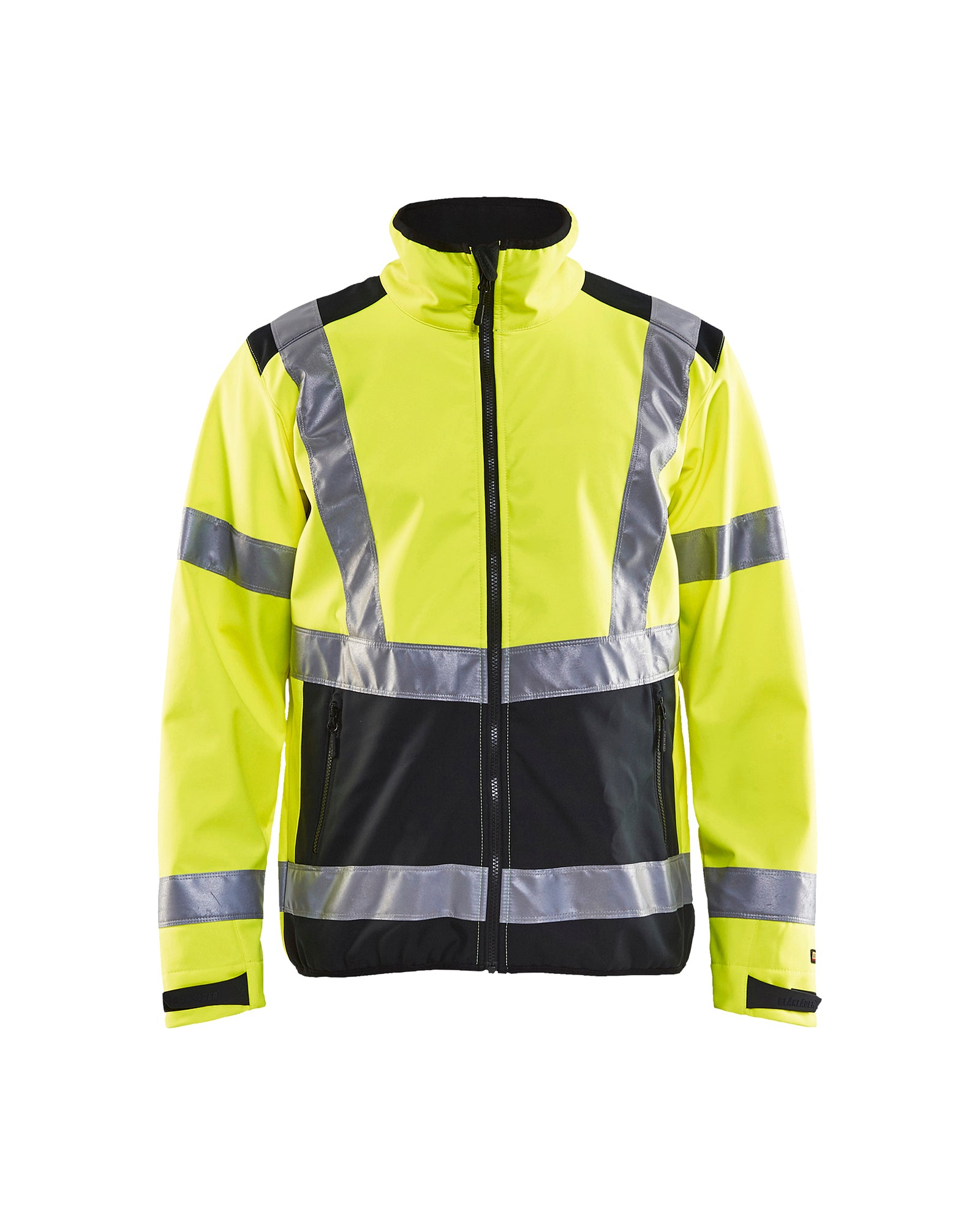 Hi-Vis Softshell Jacket - Yellow Hi-viz/Black