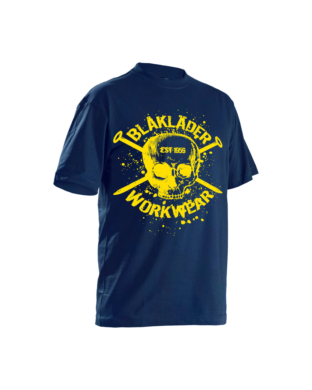 NAVY SKULLL T-SHIRT - Navy Blue