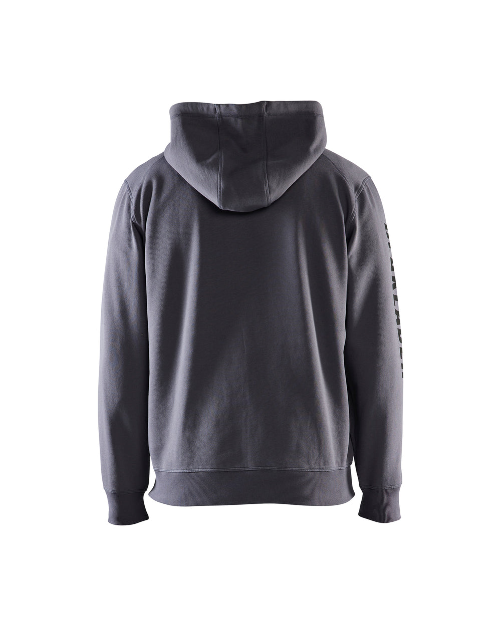 Branded Hooded Zip-up Sweatshirt - Grey