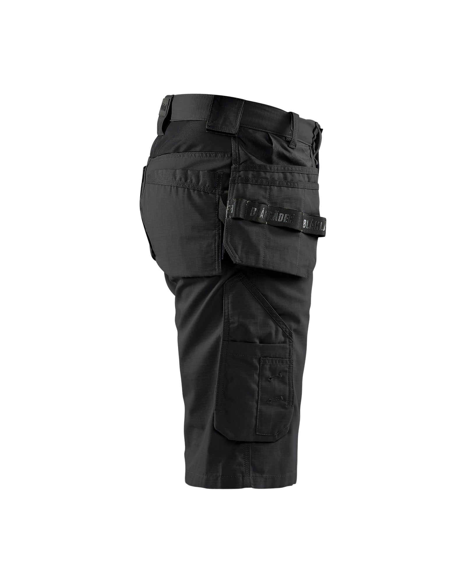 Ripstop Long Short With Utility Pockets - Black