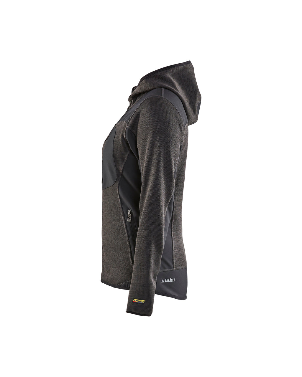 Women's Knitted Jacket - Dark grey/Black
