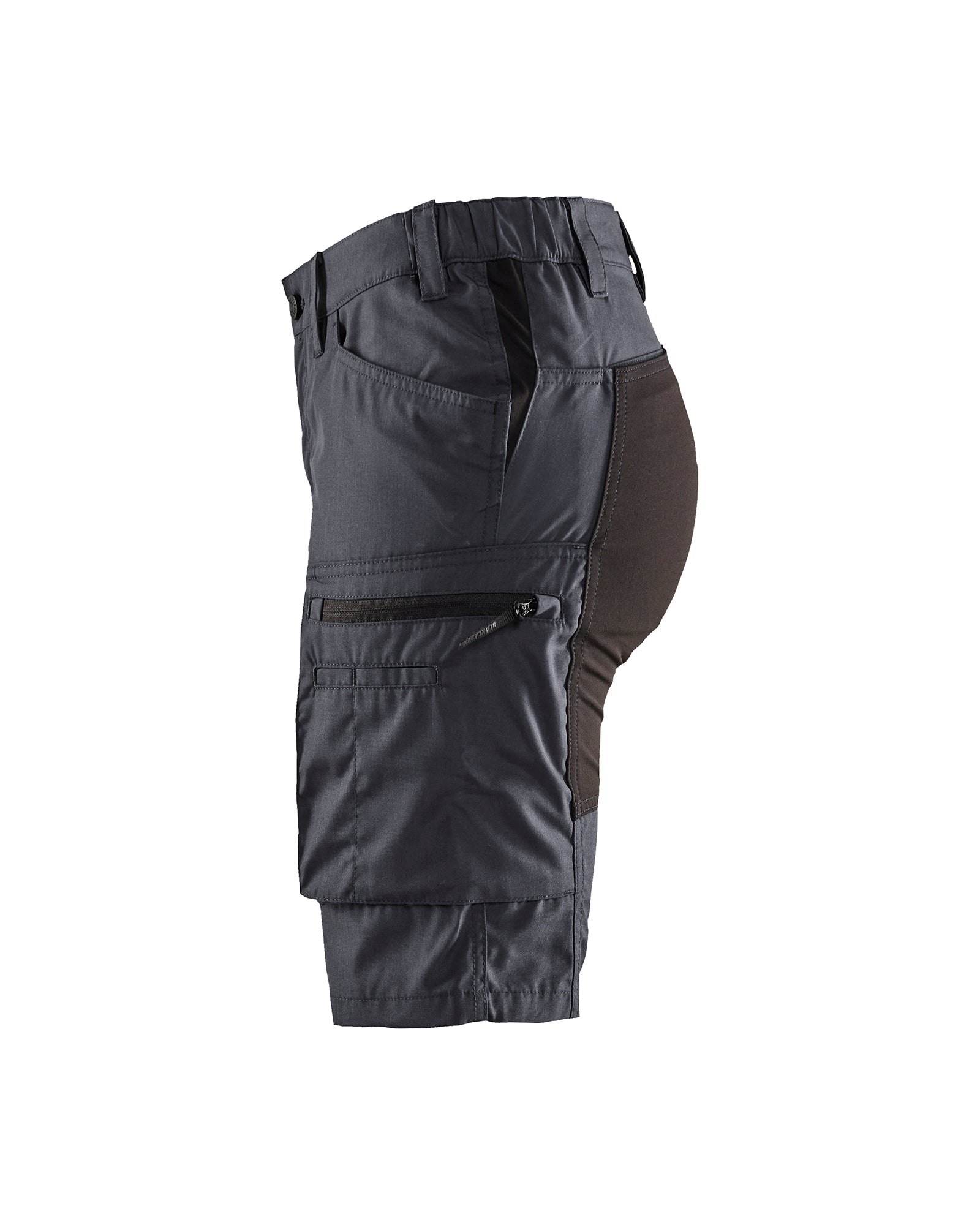 Women's Service Shorts With Stretch - Grey/Black