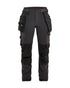Women's 4-Way Stretch Work Pants - Darkgrey/black