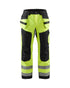 HI-VIS X1600 WORK PANTS - Yellow Hi-viz/Black