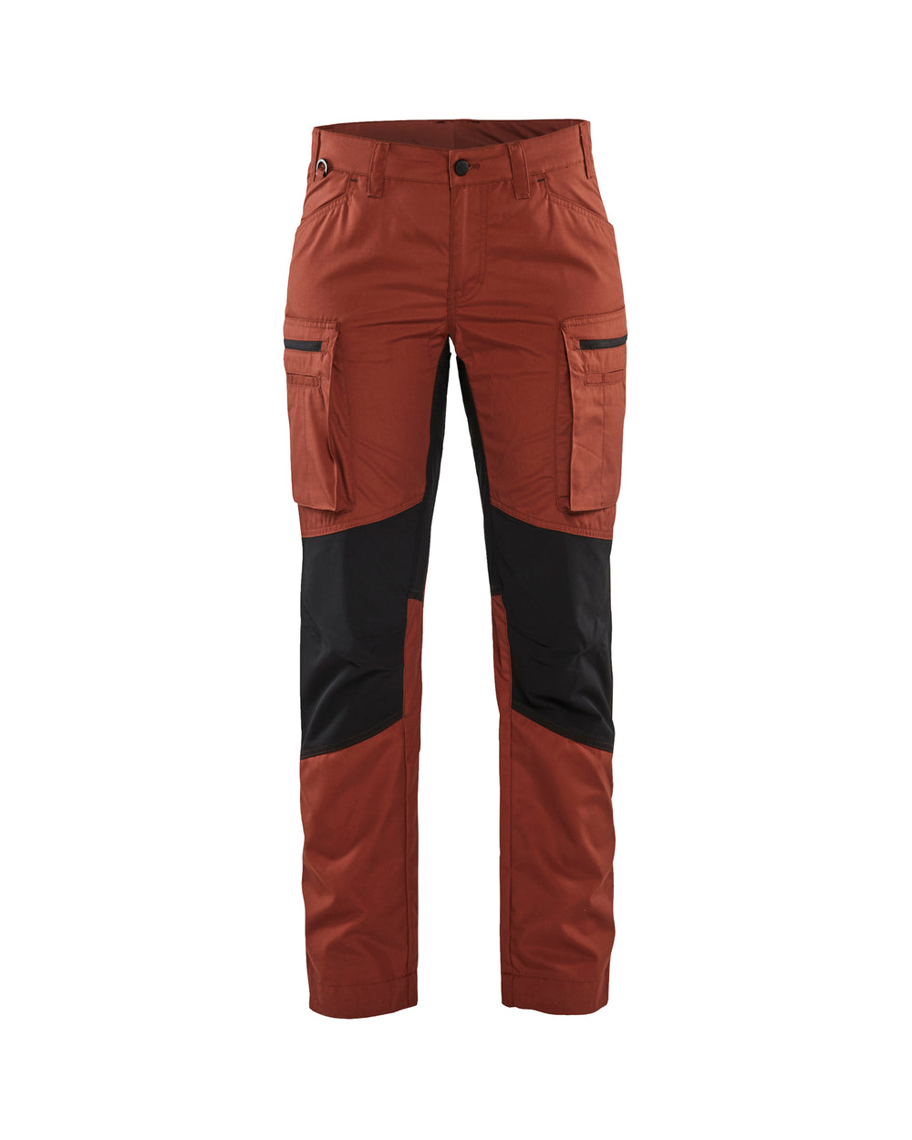 WOMEN'S SERVICE STRETCH PANTS - Burned Red/Black