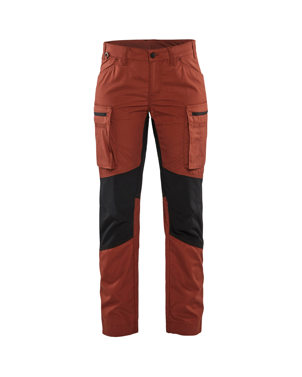 WOMEN'S SERVICE STRETCH PANTS - Burned Red/Black