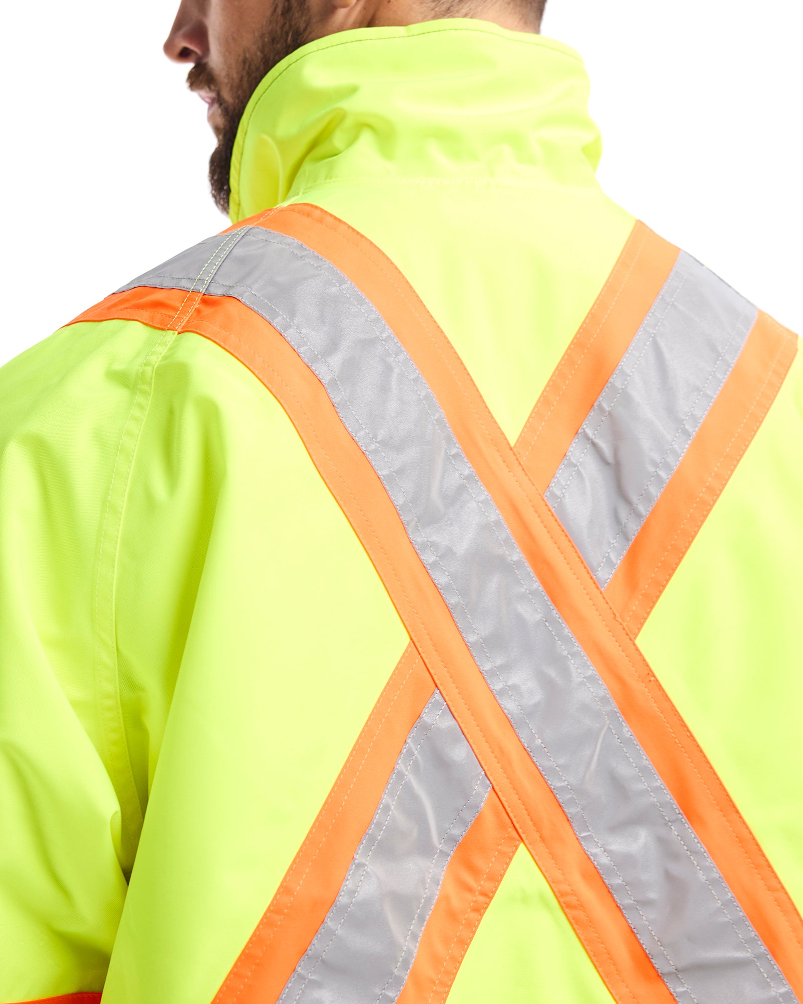 HI-VIS WINTER JACKET - Yellow Hi-viz/Black