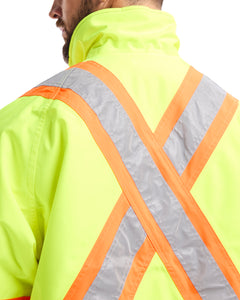 HI-VIS WINTER JACKET - Yellow Hi-viz/Black