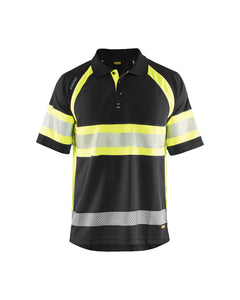 Visibility POLO - Black/Yellow Hi-viz