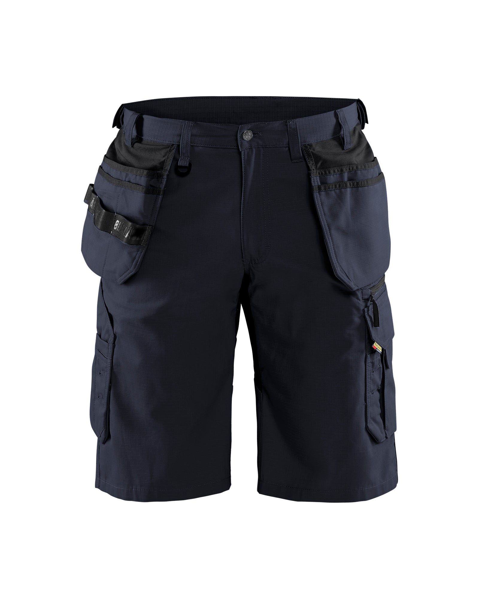Ripstop Long Short With Utility Pockets - Dark navy blue