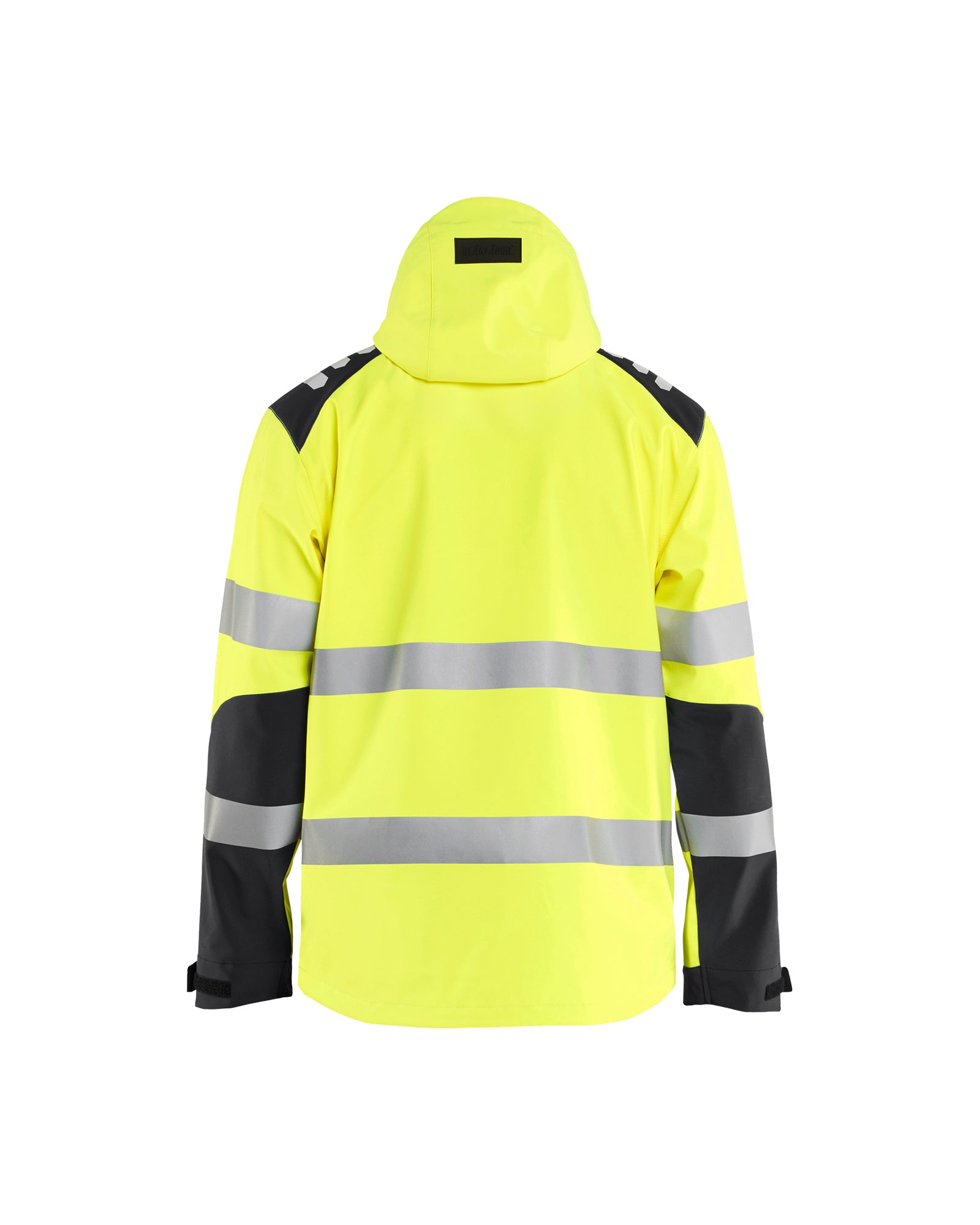 Hi-Vis Softshell Jacket - Yellow Hi-viz/Black