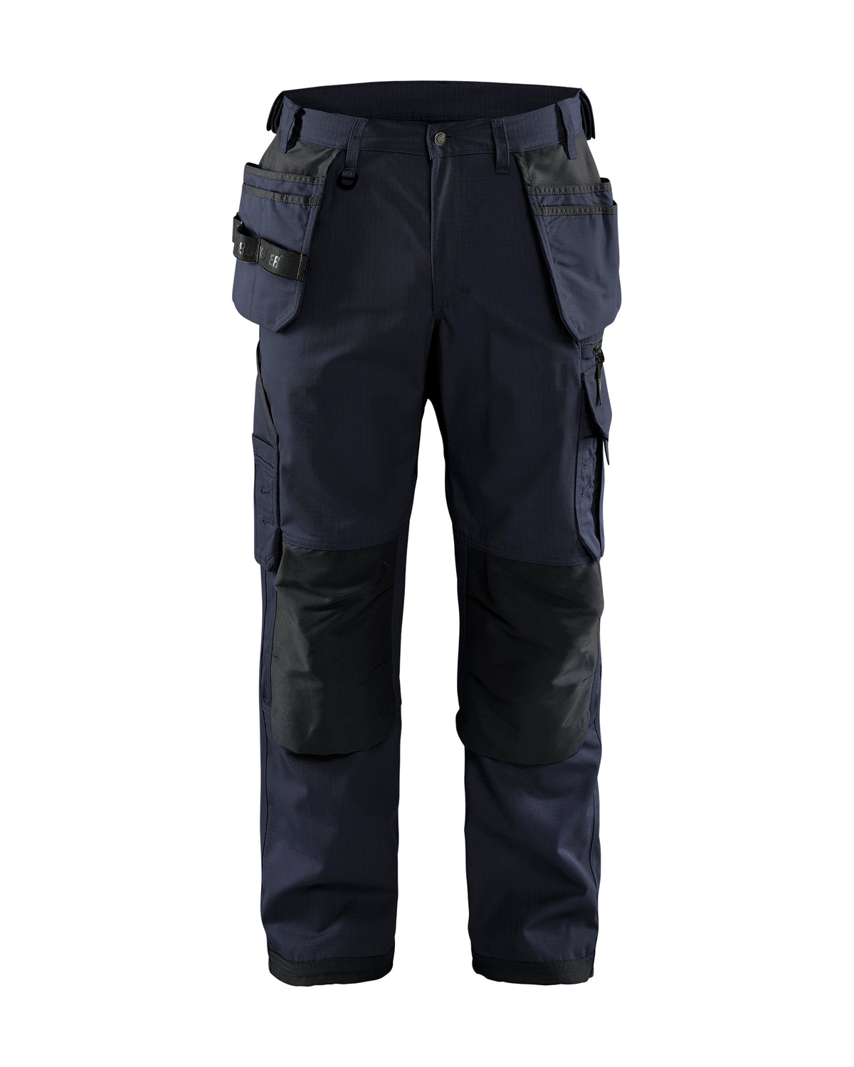 Ripstop Pants With Utility Pockets - Dark navy blue