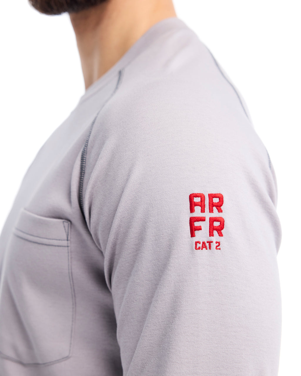 FR Light Long Sleeve T-shirt (9.1cal) - Light grey