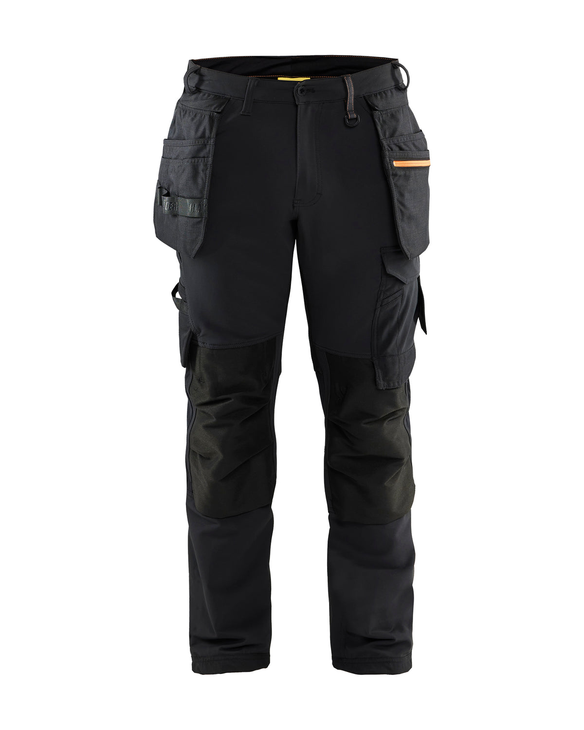 4-Way stretch Work Pants - Black/Orange