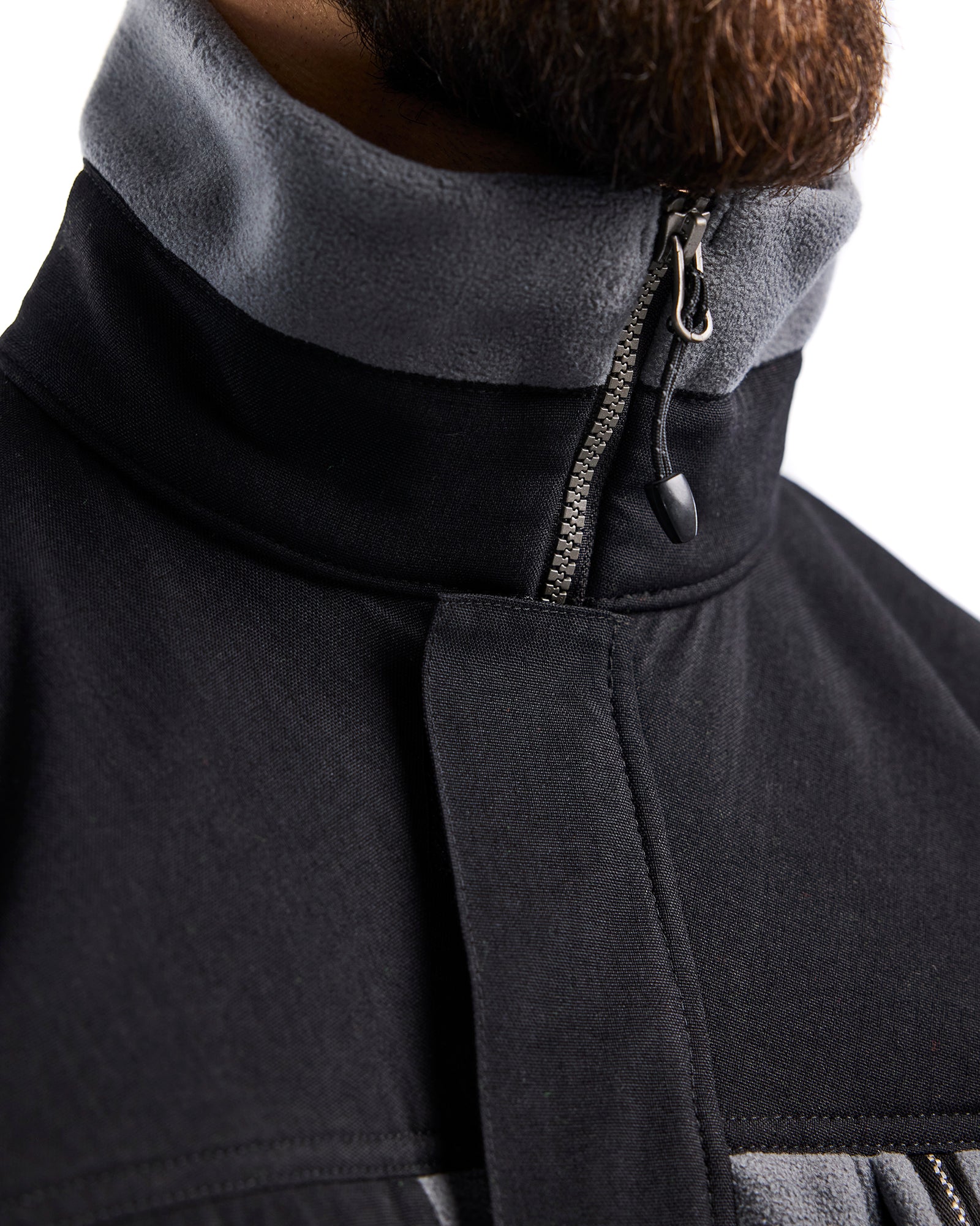 Two Fisted Fleece Jacket - Grey/Black