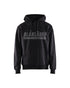 Hooded sweatshirt with print - Black