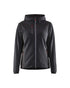 Women's Knitted Fleece Jacket - Dark grey/Black