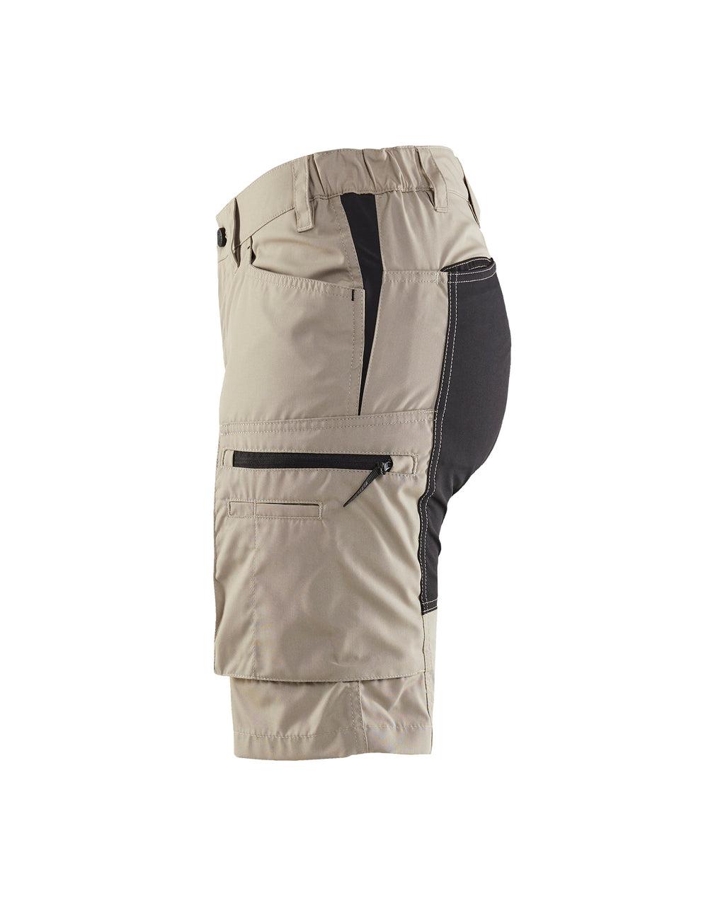 Women's Service Shorts With Stretch - Stone/Black