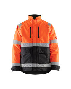 HI-VIS WINTER JACKET - Orange Hi-viz/Black