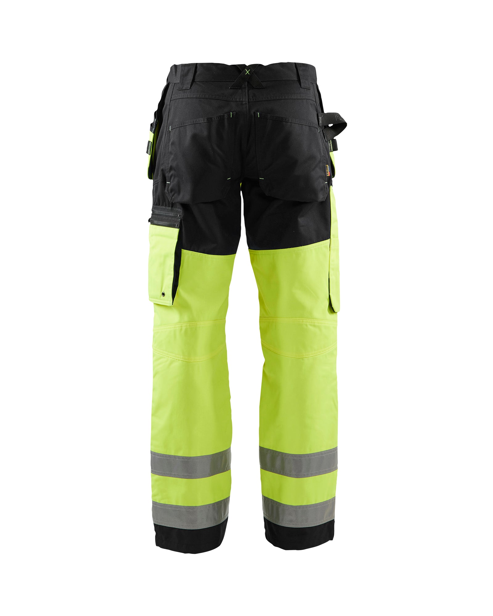 HI-VIS X1600 WORK PANTS - Yellow Hi-viz/Black