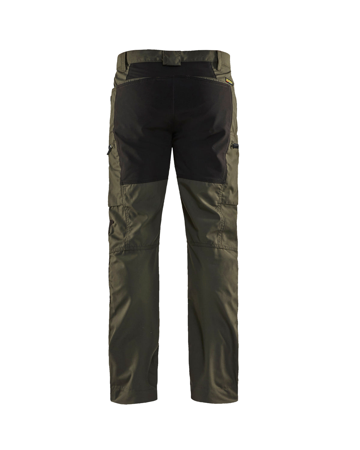 Service Pants with Stretch - Dark olive green /black
