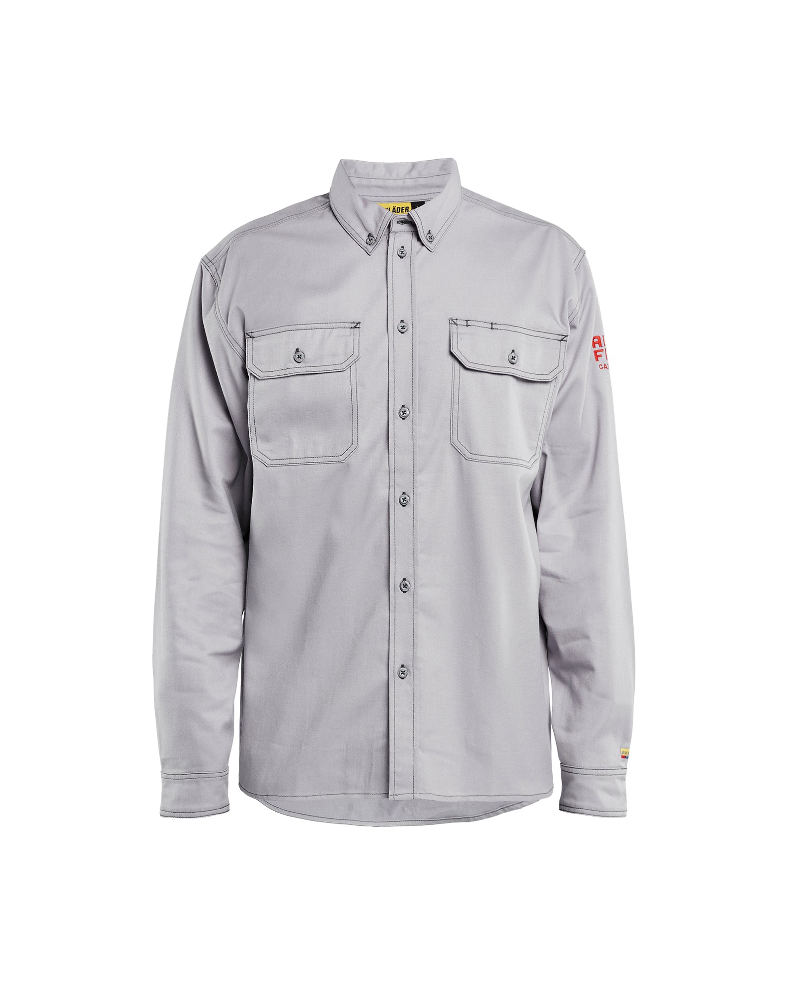 FR Button-Up Shirt - Light grey