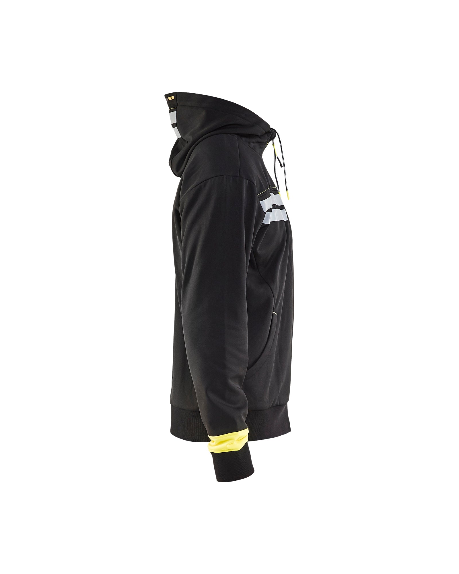 Visibility Zip Sweatshirt - Black/Yellow Hi-viz